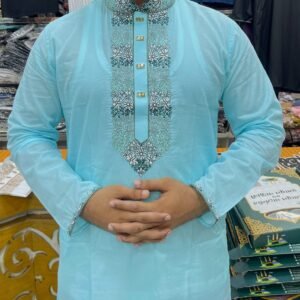 AS- Code : R 154 ( Dhuti Sky blue BH )