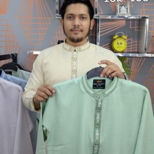 AS Code - 102 + 103  ( Cream  +  deep  Lemon  )  2 Pcs panjabi