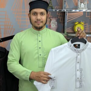 AS Code - 33 + 32 ( লেমন + সাদা )  ( একটি কিনলে – একটি ফ্রী 🔥 ) মোট ২ টা পাঞ্জাবি