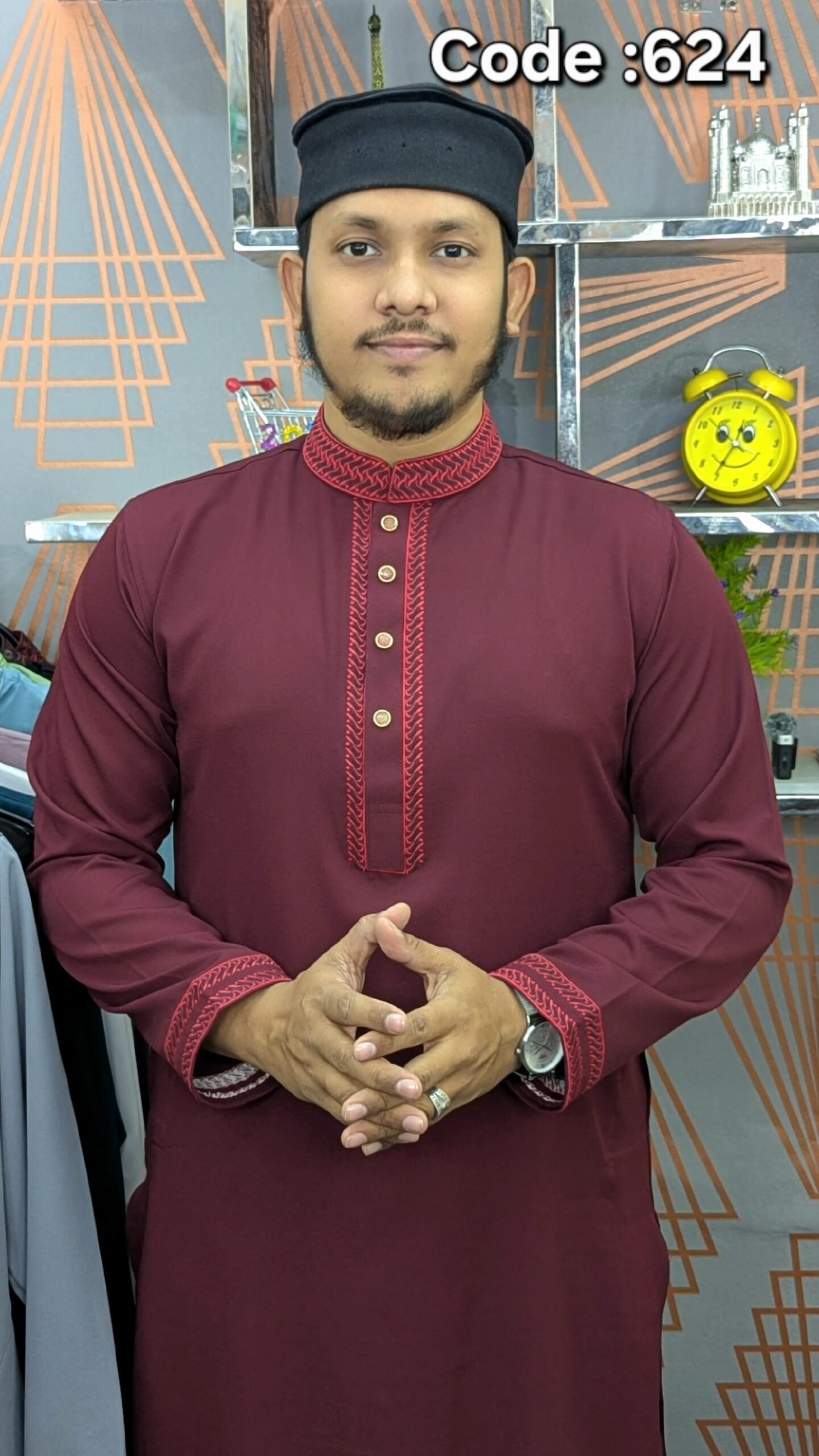 AS- Code : R - VP 624 ( Maroon )