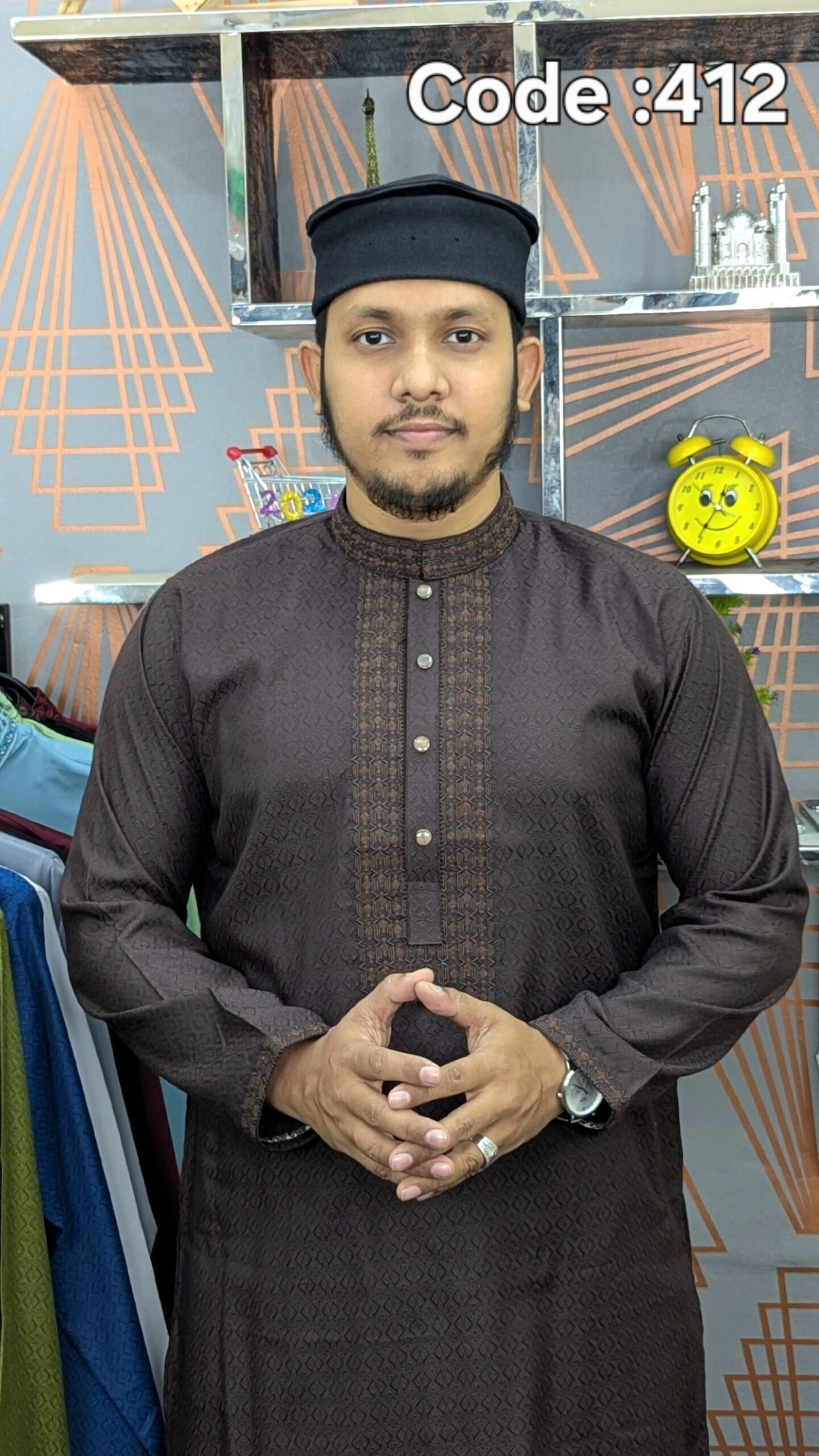 AS- Code : R - 672 ( Chocolate )