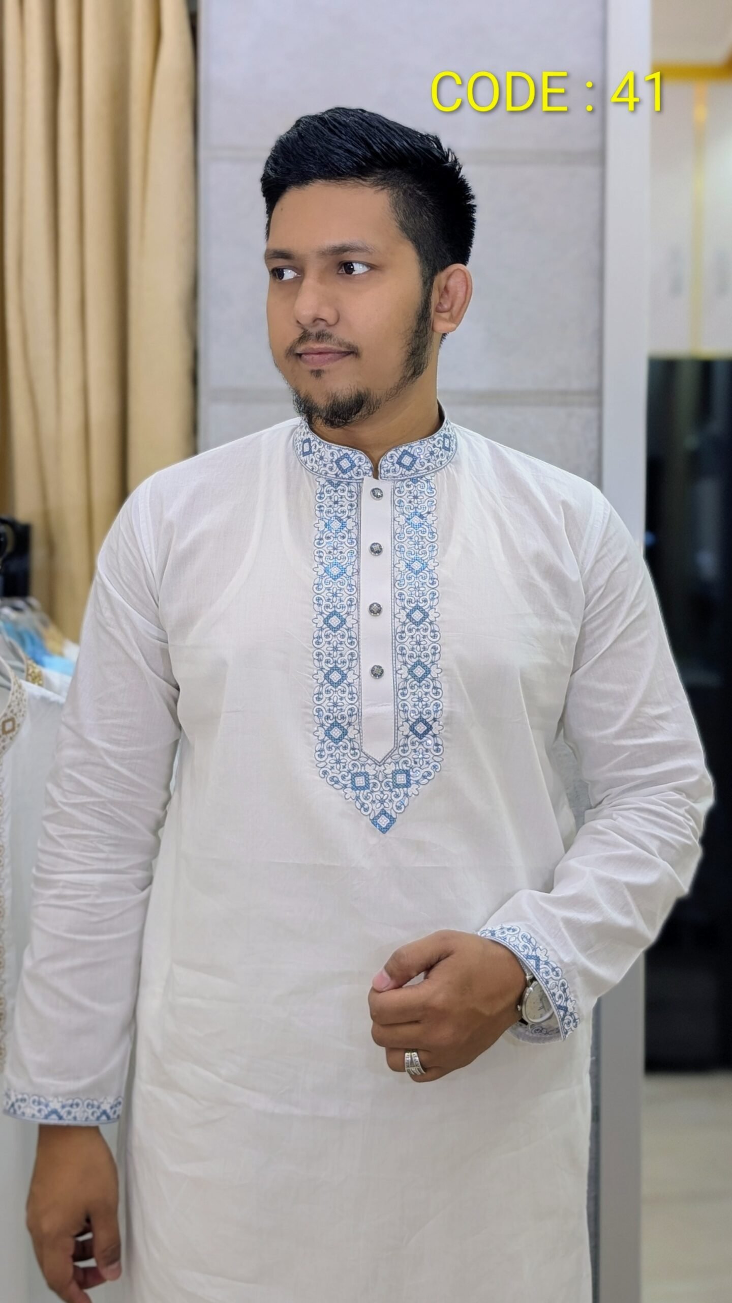 AS- Code : R 41 ( Dhuti Blue )